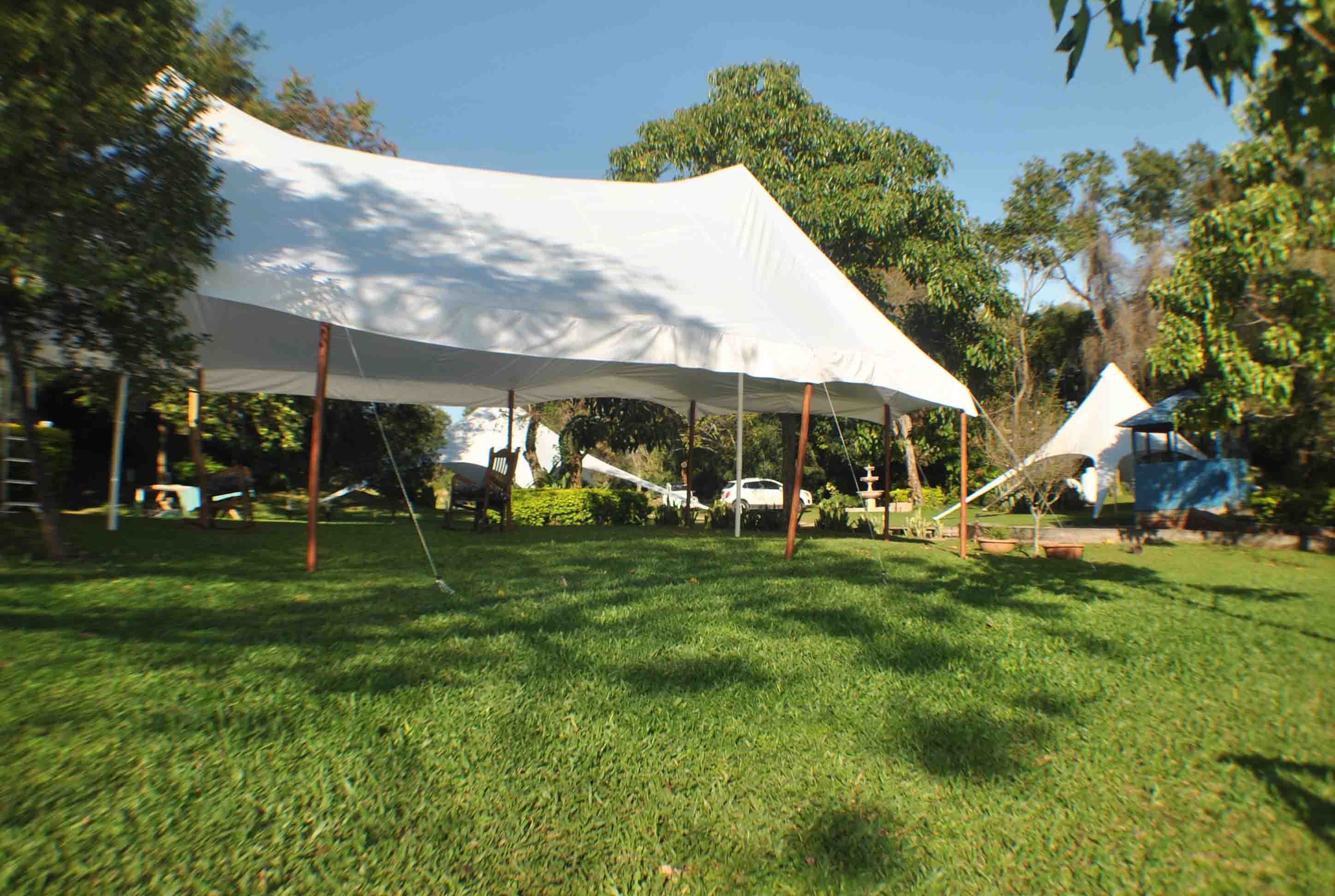 Carpa Doble Pedestal 6x12 Mts.